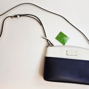 NEW Kate Spade Grove Street Millie Navy & Cement Leather Crossbody Bag NWT